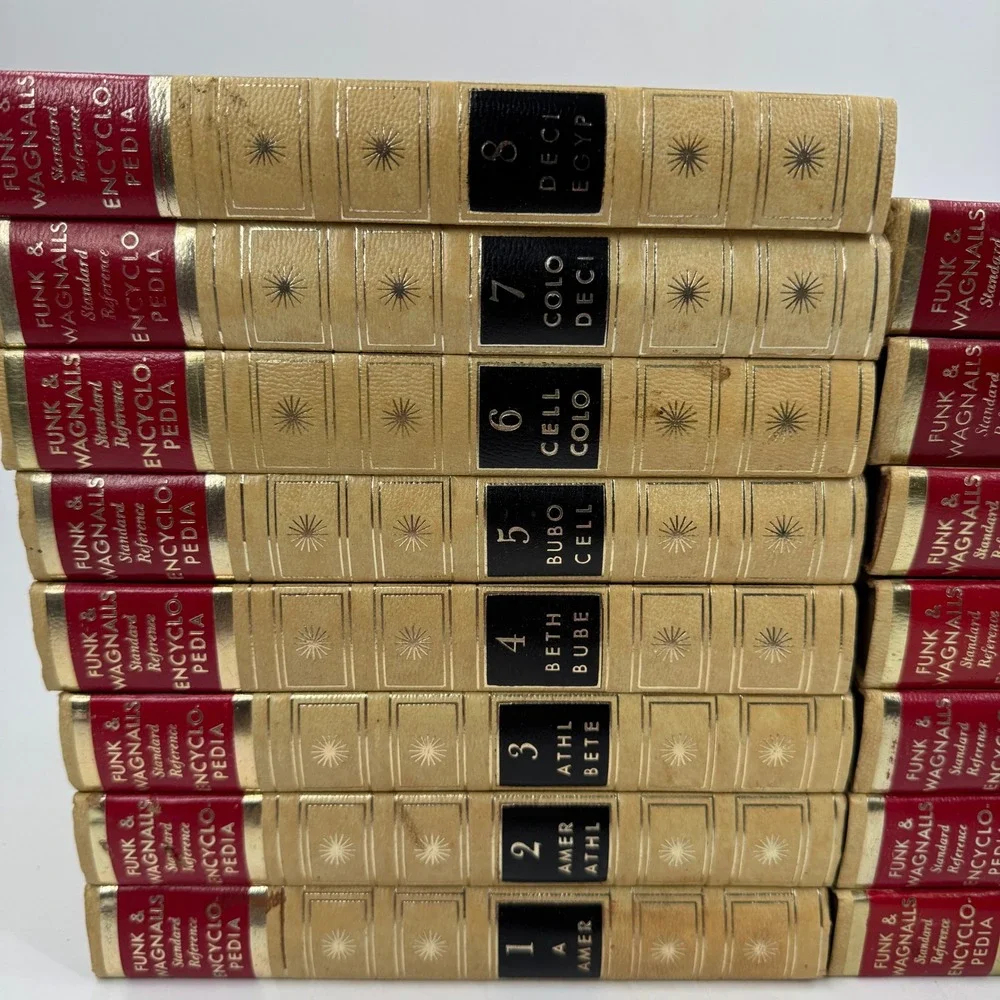 Funk & Wagnalls Standard Reference Encyclopedia Volumes 1-15 Vintage 1965 Set‎